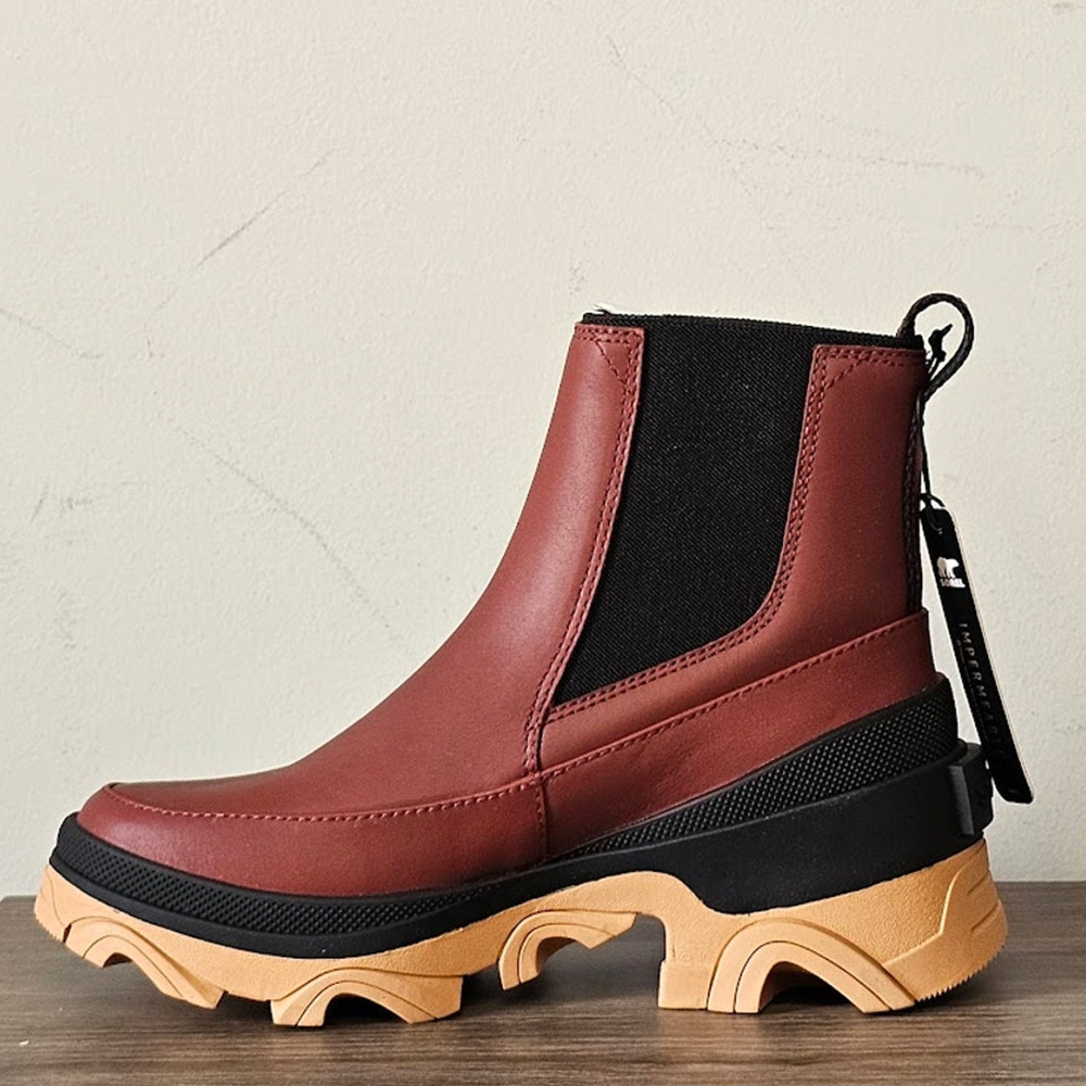 Sorel Women's Chelsea Brex Waterproof Boots Size 9.5 Spice / Black 1951221 NWT - Picture 3 of 7